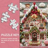 Candy Gingerbread House Jigsaw Puzzle 1000 Pieces
