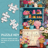 Floral Cabinet Rhythm Jigsaw Puzzle 1000 Pieces