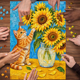 Sunflower Mischief Jigsaw Puzzle 1000 Pieces