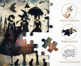 Raven Night Girls Jigsaw Puzzle 1000 Pieces