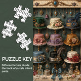 Vintage Hat Cabinet Jigsaw Puzzle 1000 Pieces