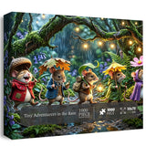 Tiny Adventurers in the Rain Jigsaw Puzzle 1000 Pieces