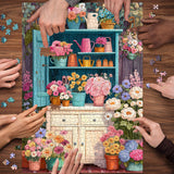 Floral Cabinet Rhythm Jigsaw Puzzle 1000 Pieces