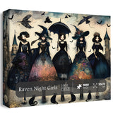 Raven Night Girls Jigsaw Puzzle 1000 Pieces