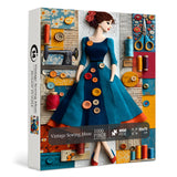 Vintage Sewing Muse Jigsaw Puzzle 1000 Pieces