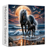Moonlit Steeds Jigsaw Puzzle 1000 Pieces