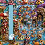 Cute Pet Water Park Jigsaw Puzzle 1000 Pieces