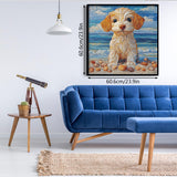 Fabric Puppy Jigsaw Puzzle 1000 Pieces