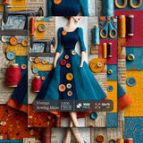 Vintage Sewing Muse Jigsaw Puzzle 1000 Pieces