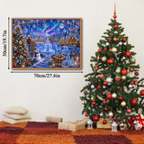 Ice Crystal Christmas Village Jigsaw Puzzle 1000 Pieces
