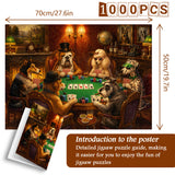 Gentlemen’s Poker Jigsaw Puzzle 1000 Pieces