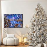 Ice Crystal Christmas Village Jigsaw Puzzle 1000 Pieces