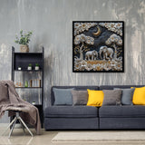 Moonlight Elephants Jigsaw Puzzle 1000 Pieces