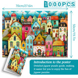 Colorful Town Jigsaw Puzzle 1000 Pieces