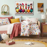 Crazy Colorful Chickens Jigsaw Puzzle 1000 Pieces