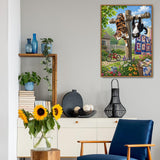 Yard Cat Capers Jigsaw Puzzle 1000 Pieces