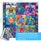Colorful Ocean Turtles Jigsaw Puzzle 1000 Pieces
