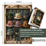 Vintage Hat Cabinet Jigsaw Puzzle 1000 Pieces
