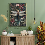 Retro Dragonfly Jigsaw Puzzle 1000 Pieces