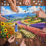 Blooming Fields Jigsaw Puzzle 1000 Pieces