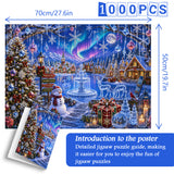 Ice Crystal Christmas Village Jigsaw Puzzle 1000 Pieces
