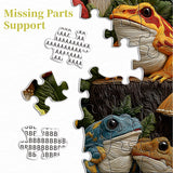 Fabric Frogs Jigsaw Puzzles 1000 Pieces