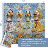 Patchwork Ducks Jigsaw Puzzle 1000 Pieces