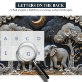 Moonlight Elephants Jigsaw Puzzle 1000 Pieces
