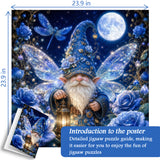 Tranquil Blue Gnome Jigsaw Puzzle 1000 Pieces