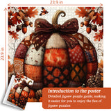 Patchwork Pumpkin Jigsaw Puzzle 1000 Pieces