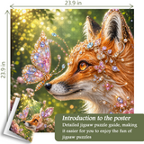 Diamond Fox Kiss Jigsaw Puzzle 1000 Pieces