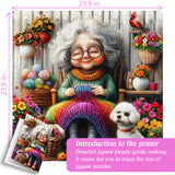 Grandma’s Cozy Knit Jigsaw Puzzle 1000 Pieces