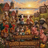 Barnyard Morn Jigsaw Puzzle 1000 Pieces