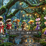 Tiny Adventurers in the Rain Jigsaw Puzzle 1000 Pieces