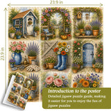 Sunlit Garden Montage Jigsaw Puzzle 1000 Pieces