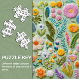 Floral Stitches Jigsaw Puzzle 1000 Pieces