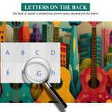 Guitar & City Jigsaw Puzzle 1000 Pieces