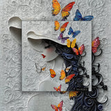 Butterfly Lady Jigsaw Puzzle 1000 Pieces