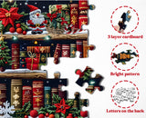 Christmas Bookshelf Jigsaw Puzzle 1000 Pieces
