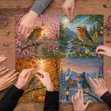 Seasons’ Chirp Jigsaw Puzzle 1000 Pieces