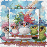 Colorful Funny Chicks Jigsaw Puzzle 1000 Pieces