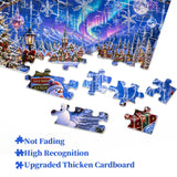 Ice Crystal Christmas Village Jigsaw Puzzle 1000 Pieces