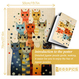 Color Cat Jenga Jigsaw Puzzle 1000 Pieces