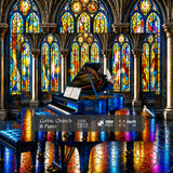 Gothic Church & Piano Jigsaw Puzzle 1000 Pieces