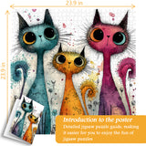 Agile Cat Group Jigsaw Puzzle 1000 Pieces