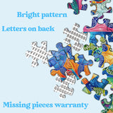Colorful Ocean Turtles Jigsaw Puzzle 1000 Pieces