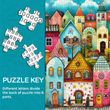 Colorful Town Jigsaw Puzzle 1000 Pieces