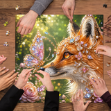 Diamond Fox Kiss Jigsaw Puzzle 1000 Pieces