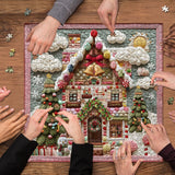 Candy Gingerbread House Jigsaw Puzzle 1000 Pieces
