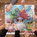 Colorful Funny Chicks Jigsaw Puzzle 1000 Pieces